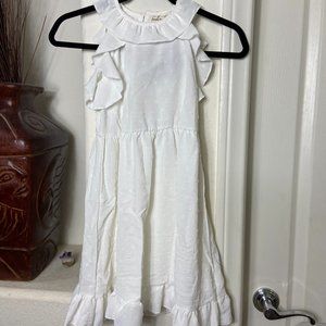 NWOT Besser Bay Girls White Eyelet Sleeveless Dress 7-8